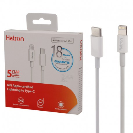 کابل تایپ سی به لایتنینگ فست شارژ Hatron HC365I