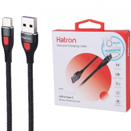 کابل تایپ سی فست شارژ Hatron HC303HB 