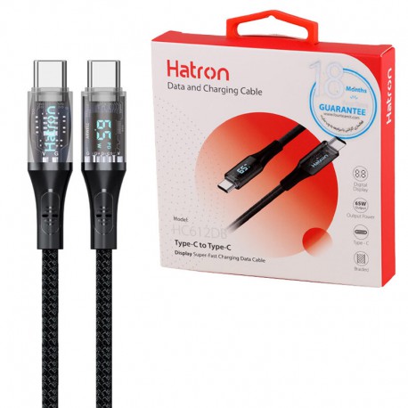 کابل تایپ سی فست شارژ Hatron HC612DB