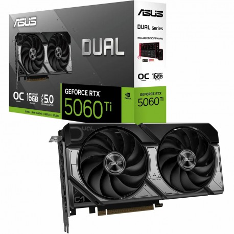 کارت گرافیک ایسوس Dual RTX 5060 Ti OC حافظه 16 گیگابایت