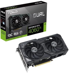 کارت گرافیک ایسوس مدل Dual RTX 4060 Ti OC حافظه 16 گیگابایت