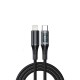 کابل شارژ هترون USB-C به Lightning مدل HC612IDC