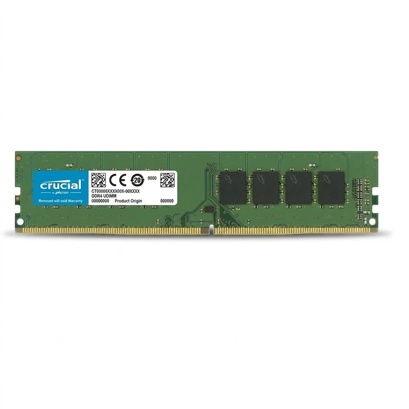 رم کامپیوتر DDR4 تک کاناله 3200 مگاهرتز CL22 کروشیال ظرفیت 8 گیگابایت