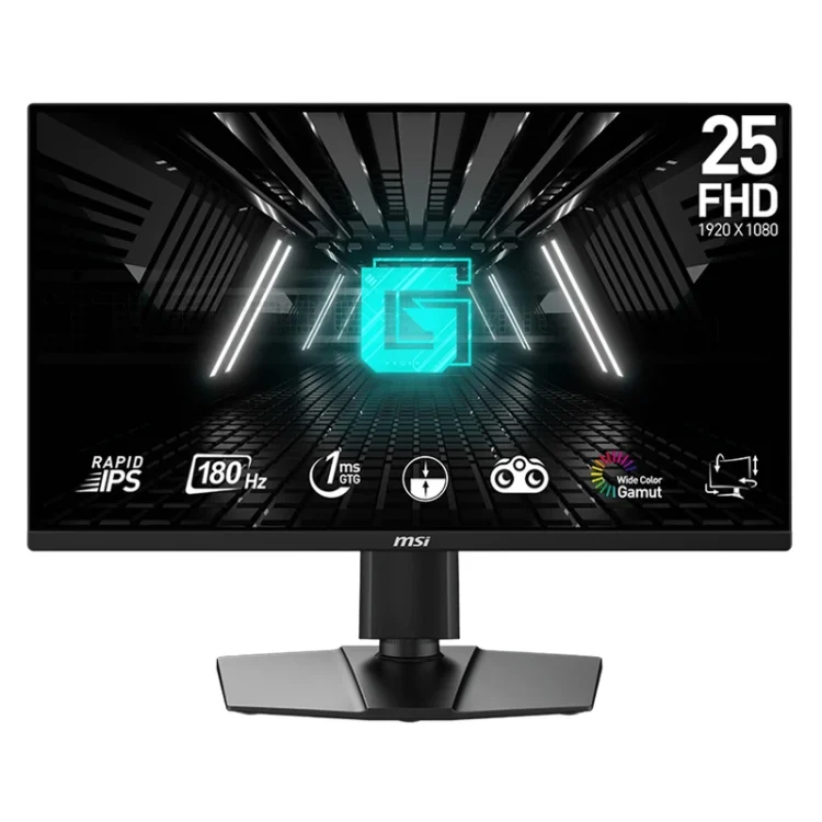 مانیتور گیمینگ ام اس آی مدل G255PF E2 سایز ۲۵ اینچ با کیفیت Full HD و نرخ تازه‌سازی ۱۸۰ هرتز