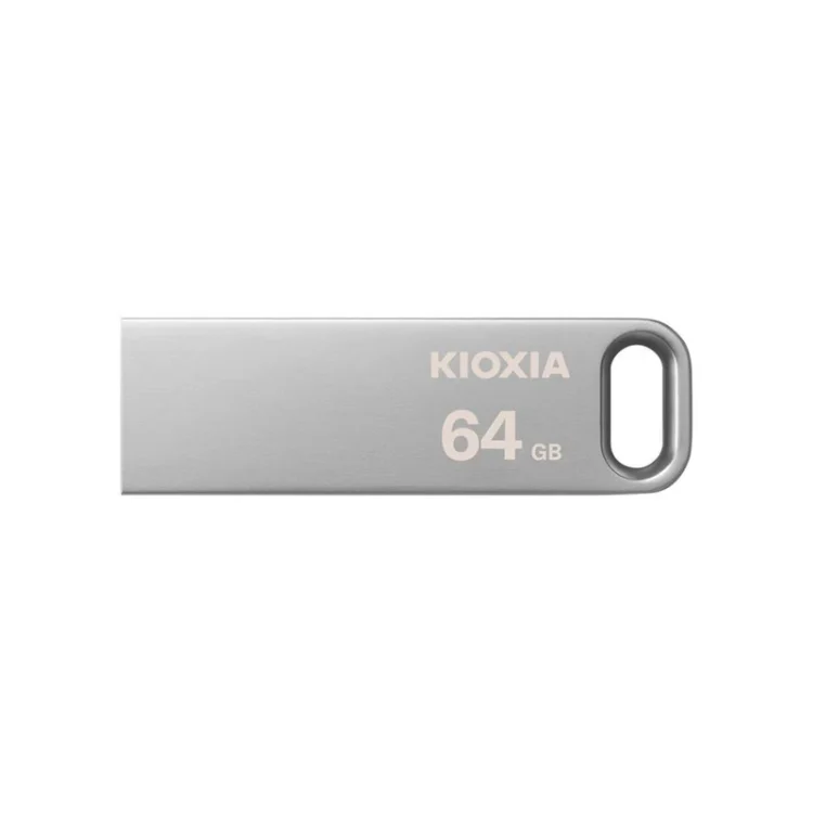 فلش مموری کیوکسیا مدل U366 ظرفیت 64 گیگابایت بدنه استیل مقاوم، رابط USB 3.2 سرعت انتقال بالا و حلقه اتصال آسان