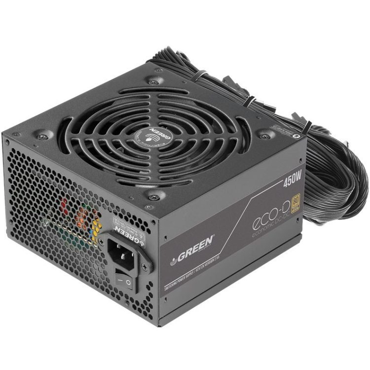 پاور کامپیوتر گرین GP450A-ECO D 80 Plus Bronze توان 450 وات
