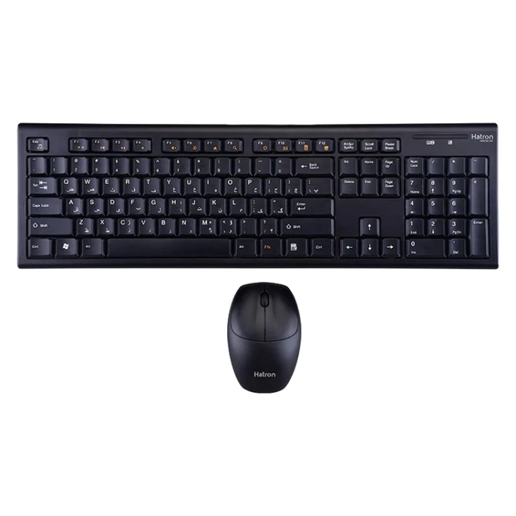 کیبورد و ماوس بی سیم هترون مدل HKCW130
